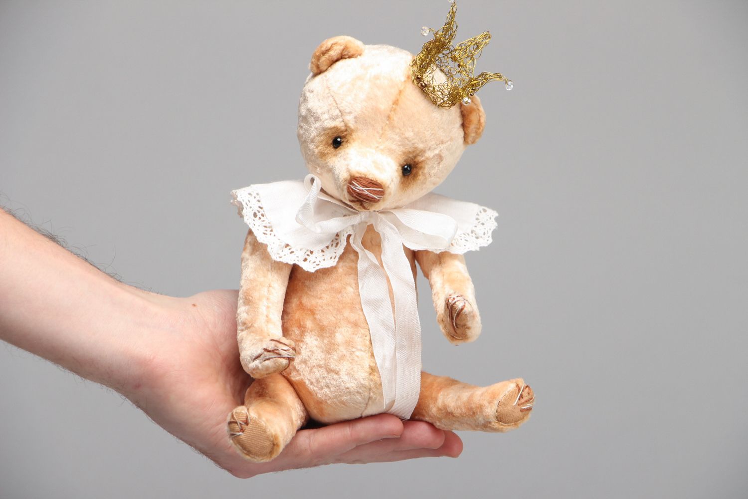 Handmade soft toy in vintage style Little Prince photo 4