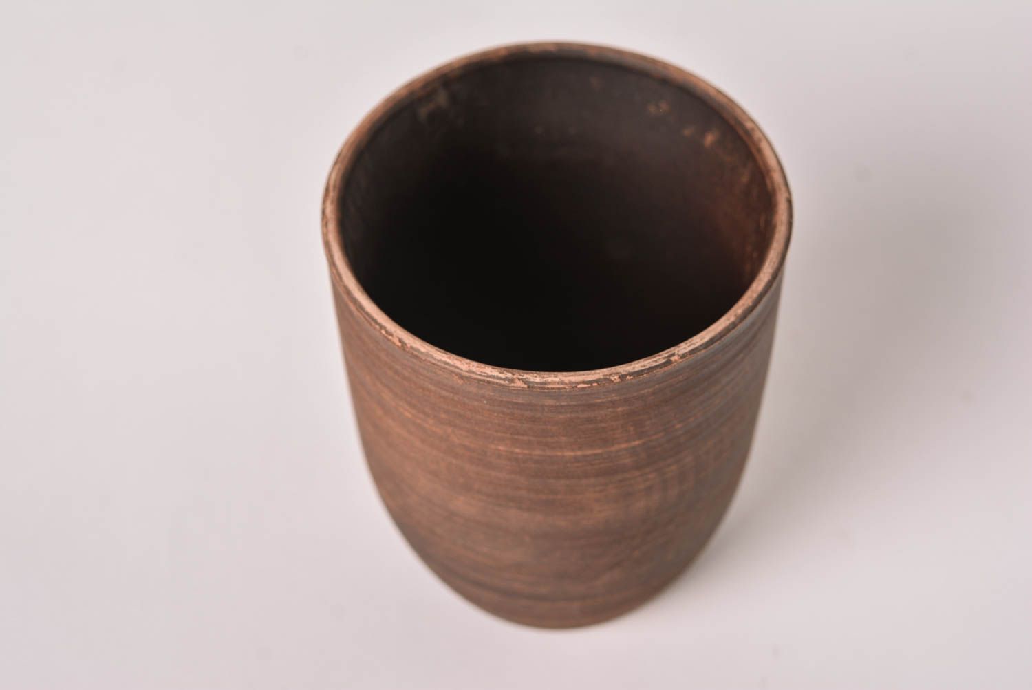 Handgefertigt Becher aus Ton Keramik Trinkbecher Designer Geschirr 250 ml foto 3