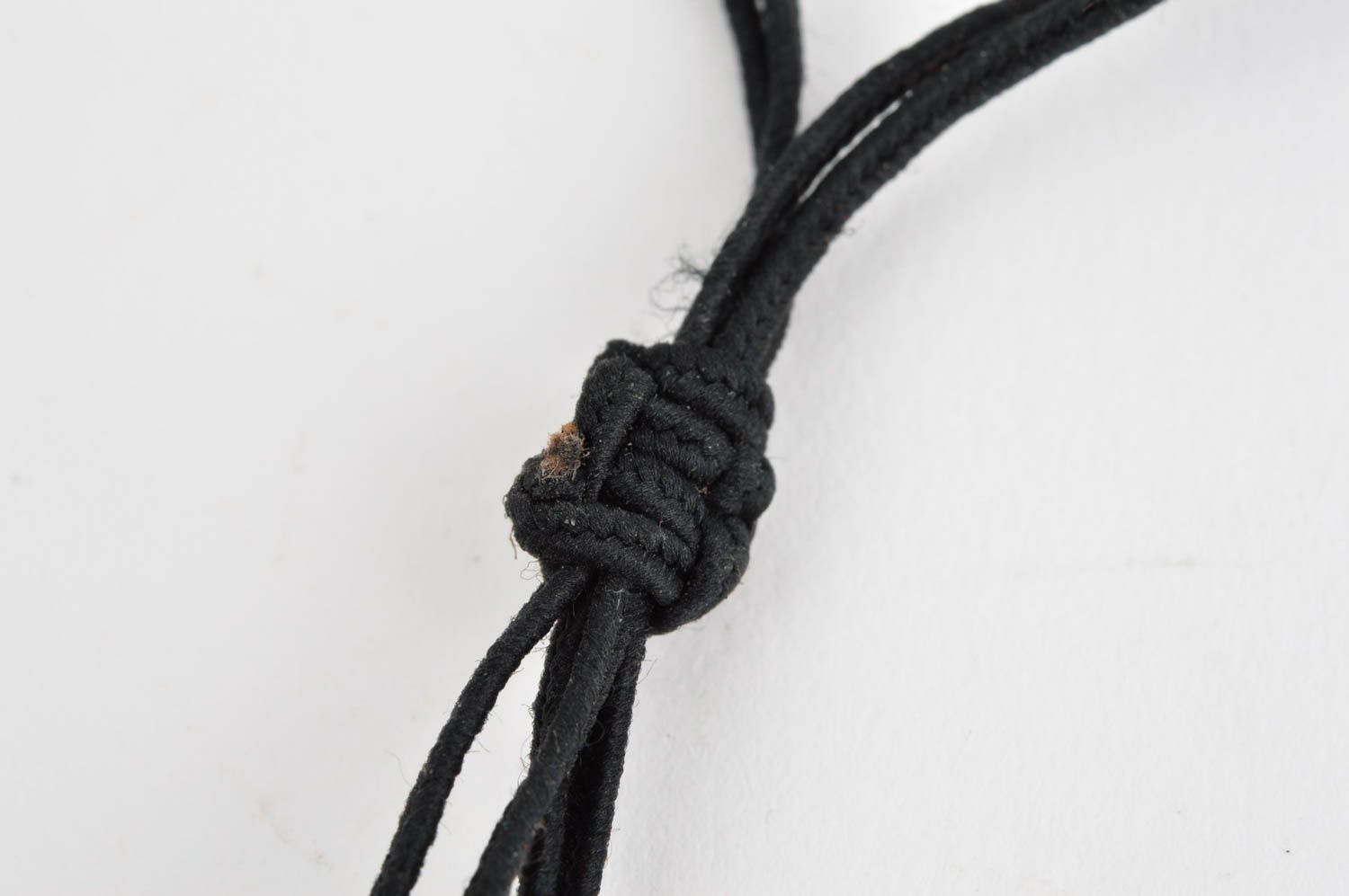 Handmade leather necklace handmade accessory leather bijouterie leather souvenir photo 4