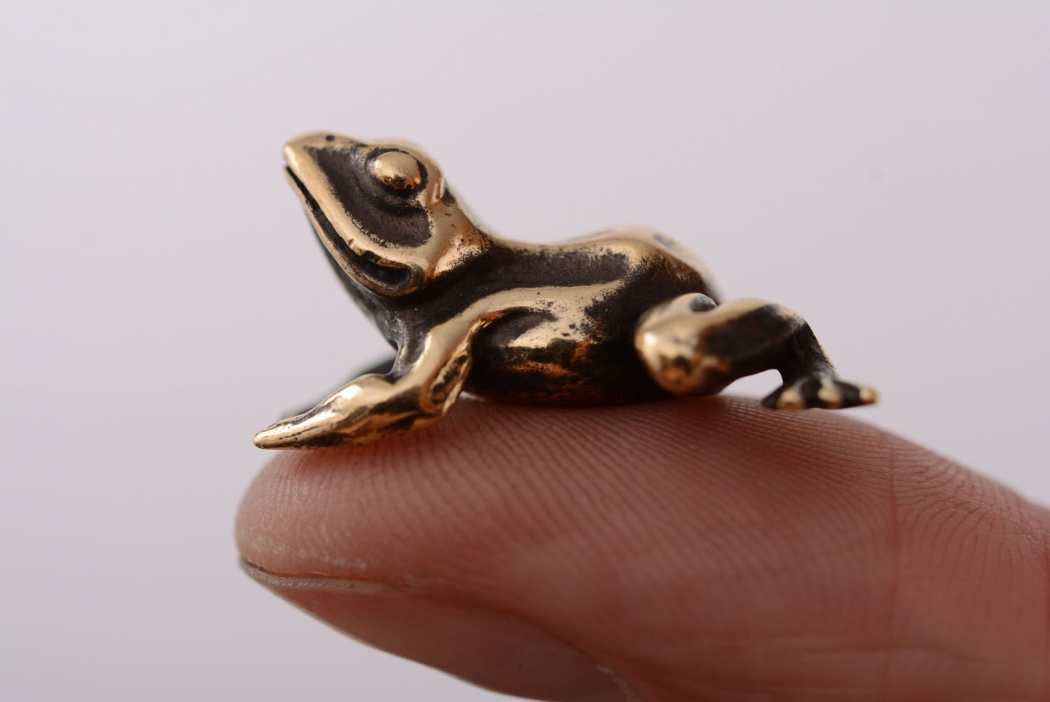 Bronze statuette Frog photo 3