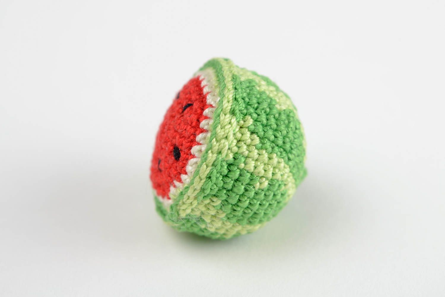 Peluche design faite main Jouet tricot Cadeau enfant pastèque tricot crochet photo 3