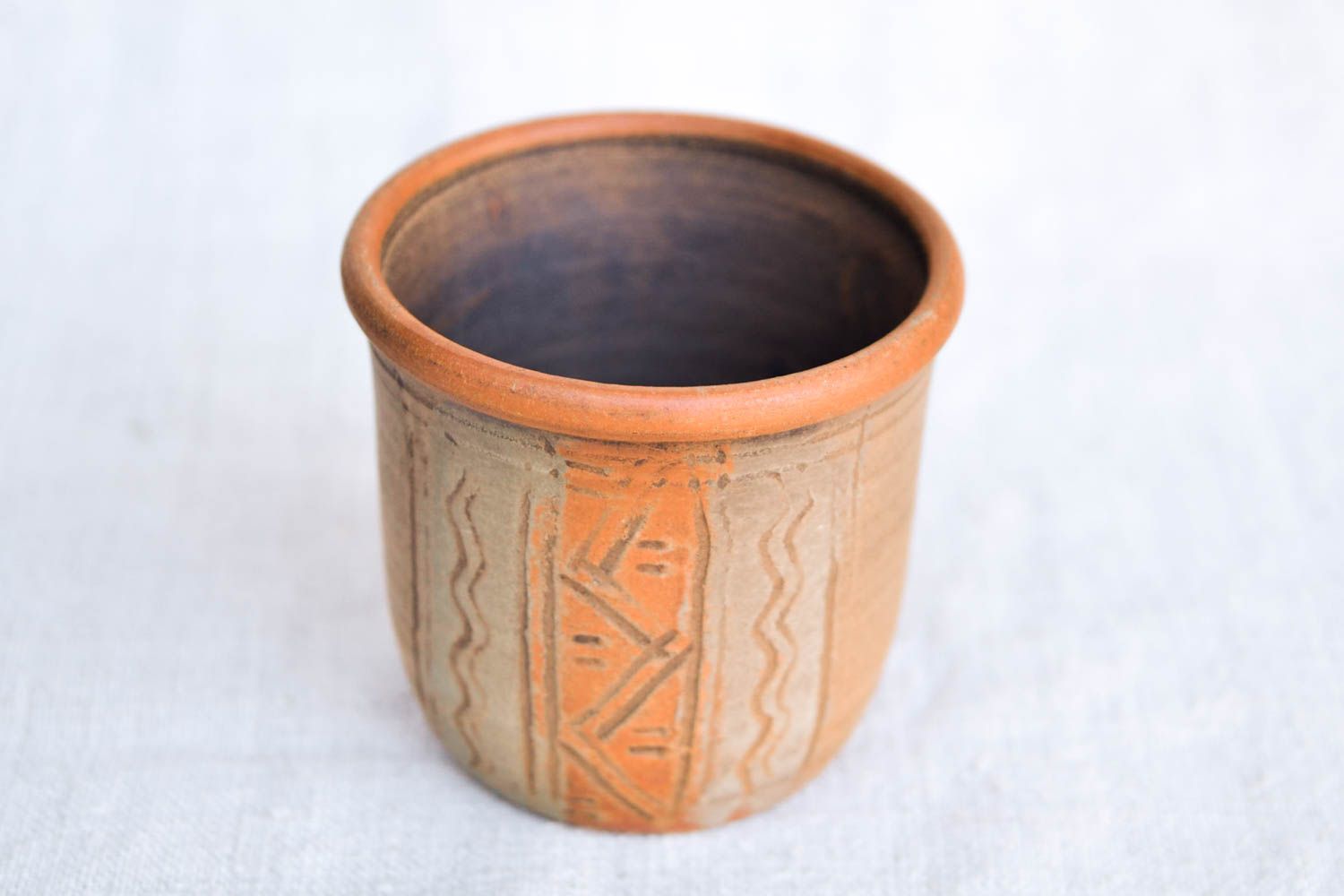 Vaso de arcilla artesanal vajilla de cerámica decoración de cocina 150 ml foto 3