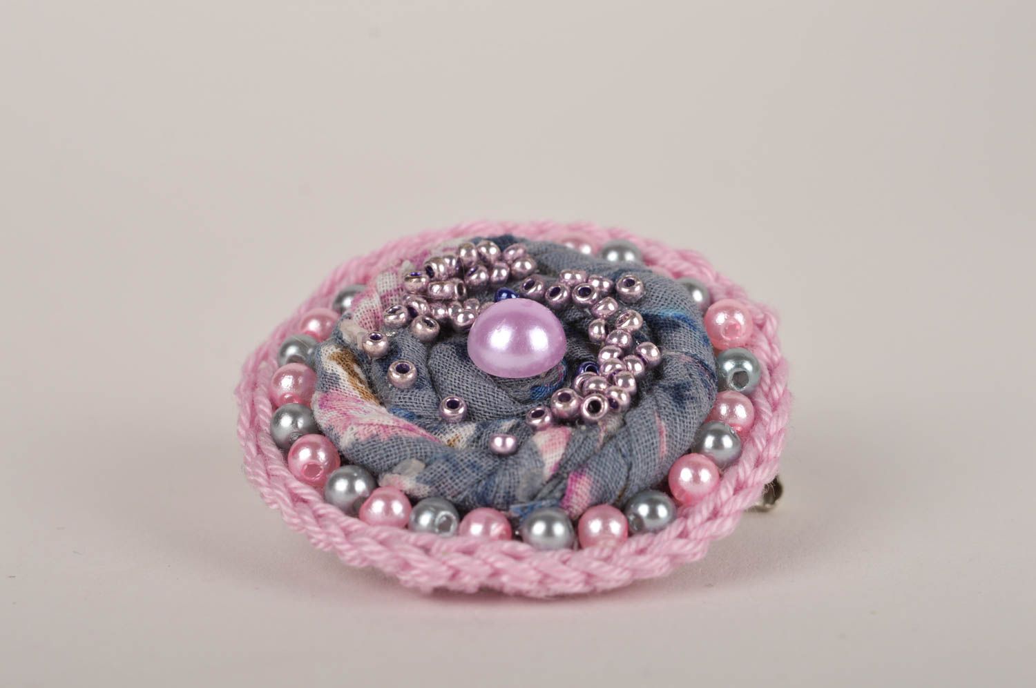 Stylish handmade hair clip flower brooch jewelry costume jewelry designs photo 2