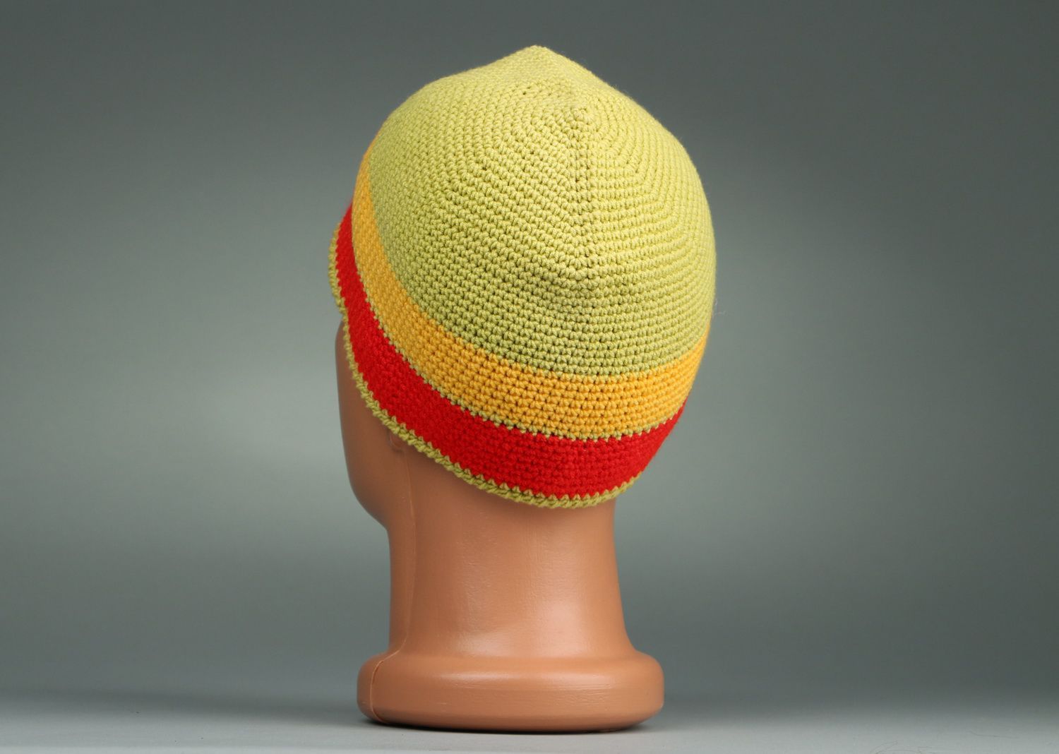 Mütze aus Baumwoll-und Acrylfäden foto 4