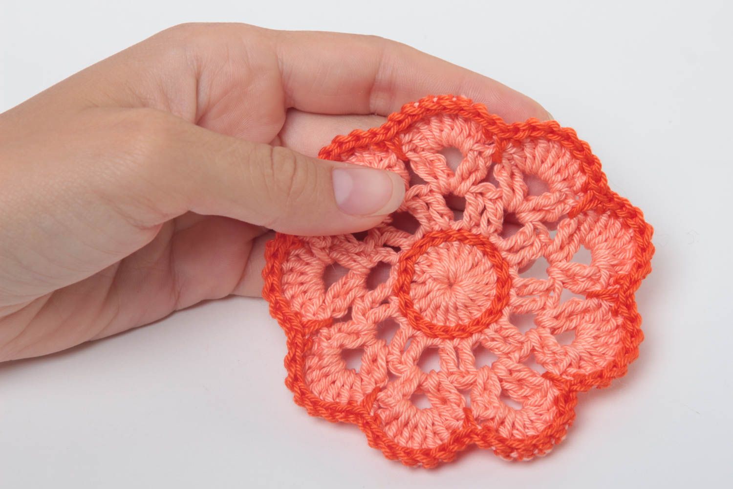 Beautiful handmade crochet coaster designer hot pads kitchen design gift ideas photo 5