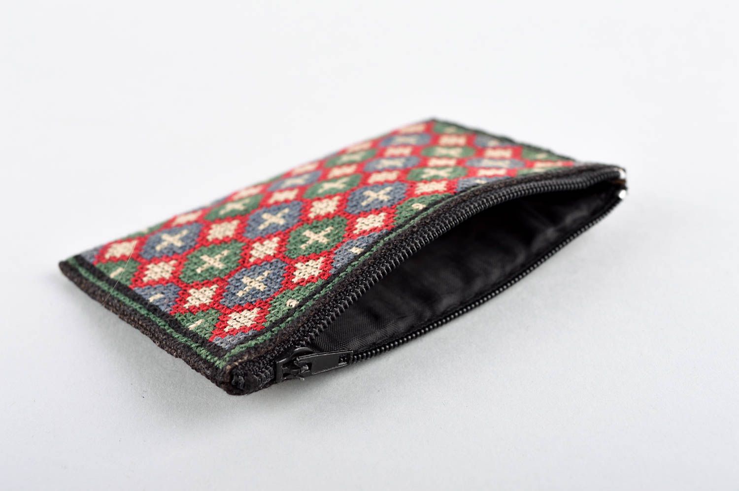 Handmade Portemonnaie Damen aus Stoff schöne Geldbörse Accessoire für Frauen foto 5