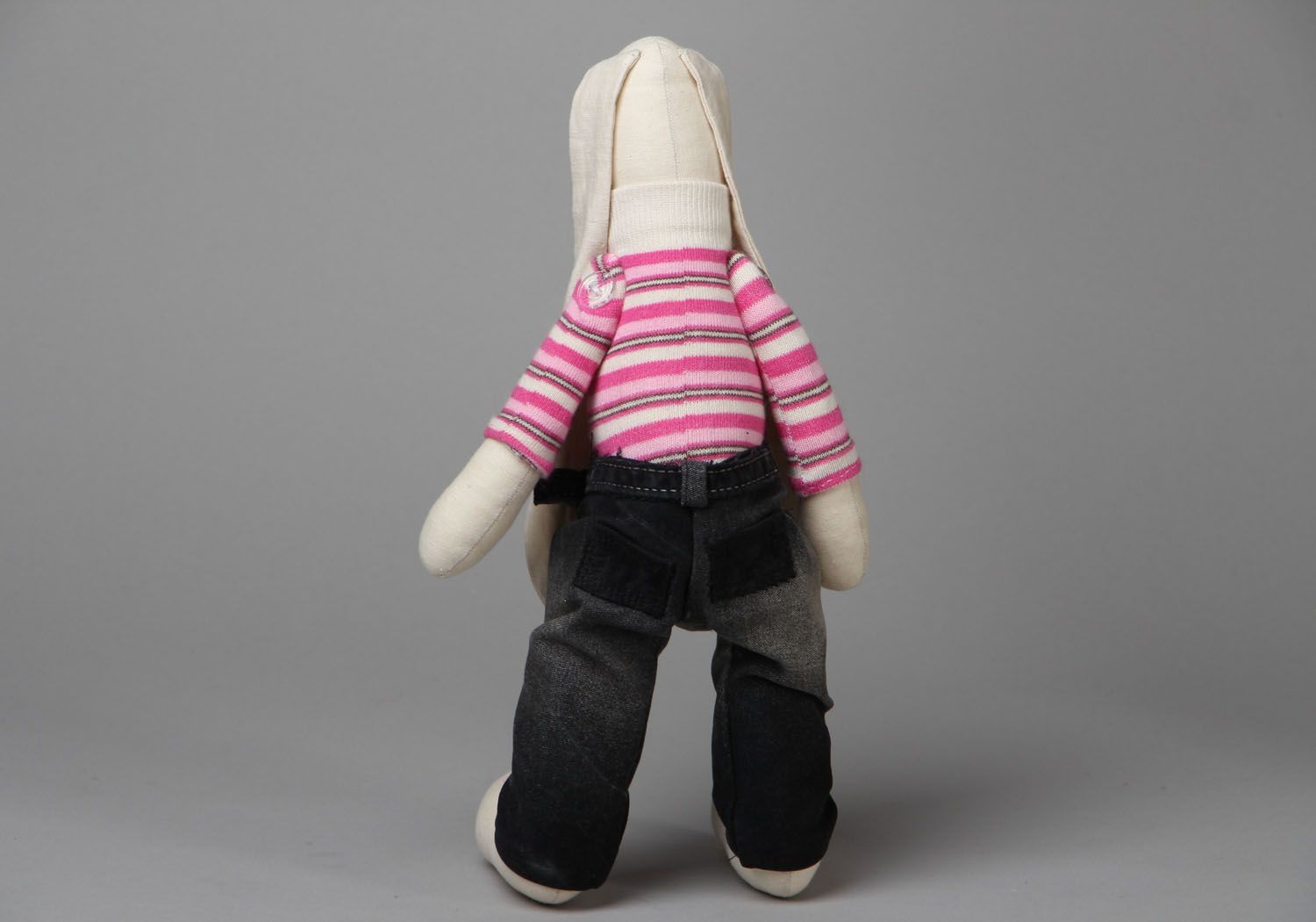 Textile handmade toy Bunny Sailor photo 3