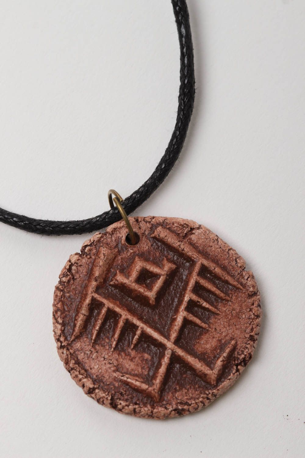 Handmade pendant unusual pendant clay pendant for women gift ideas unusual gift photo 3