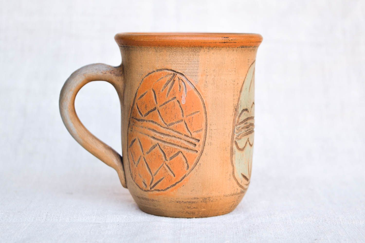 Taza de cerámica hecha a mano para té utensilio de cocina regalo original 250 ml foto 4