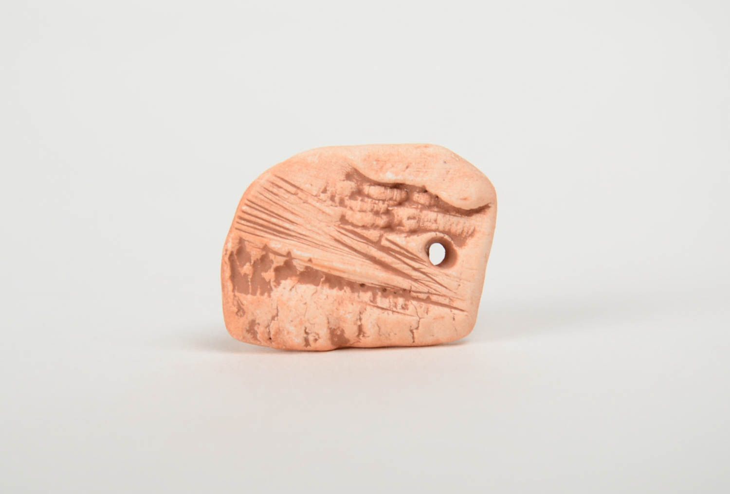 Beautiful small handmade designer clay blank for pendant making DIY jewelry photo 2