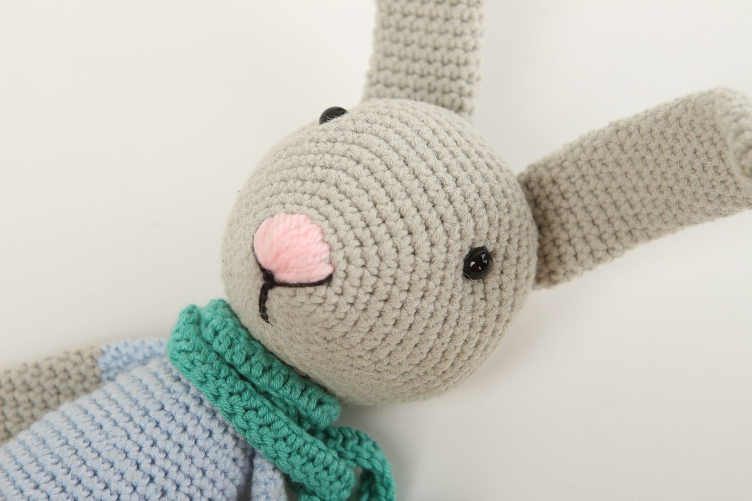 Juguete artesanal tejido a ganchillo peluche para niño regalo original Conejo foto 2