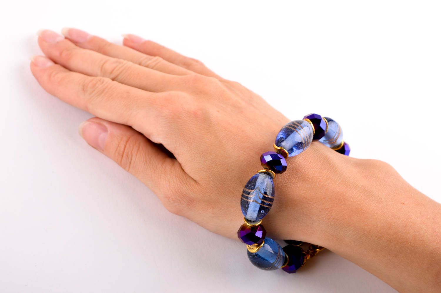 Handmade bracelet with natural stones jewelry stones designer fashion jewelry photo 5