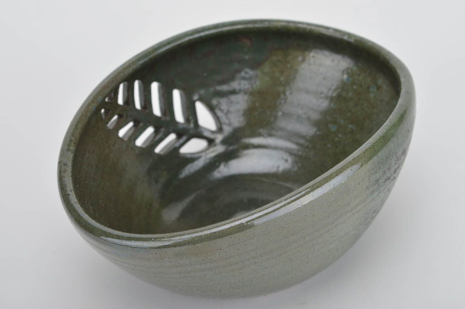 Keramik Schale handmade Küchen Zubehör Bonboniere Keramik Geschirr in Schwarz  foto 5