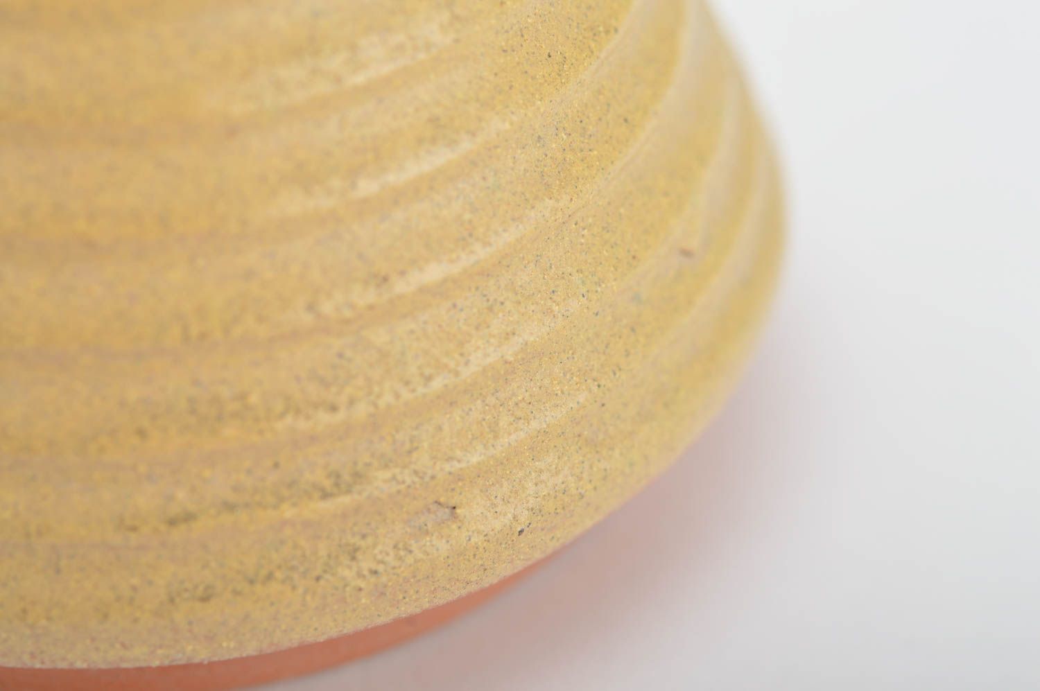 Azucarera de cerámica hecha a mano con tapa pirámide amarilla original bonita foto 4