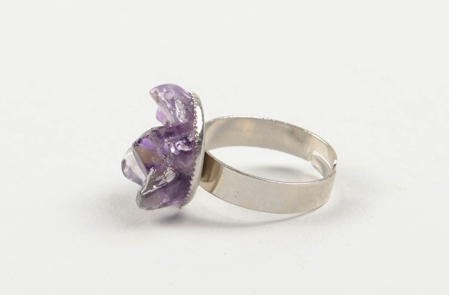 Handmade ring unusual gift metal accessory fashion bijouterie fashion women ring photo 3