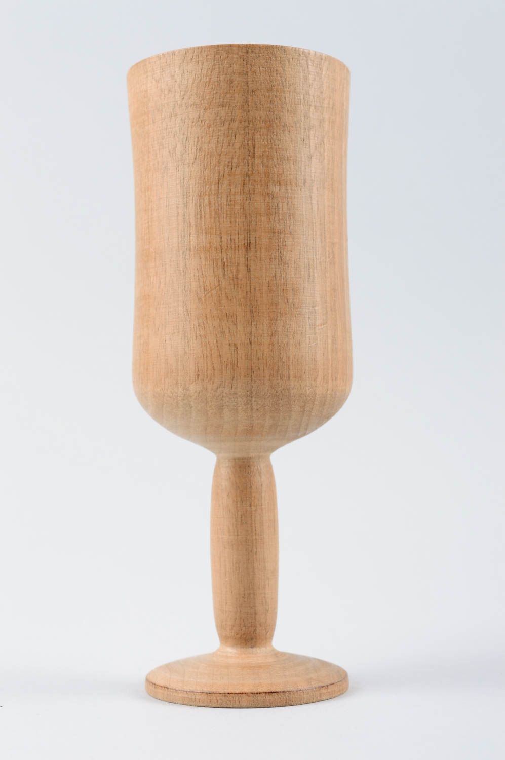 Copa para vino artesanal tallada de madera vajilla moderna regalo original foto 3
