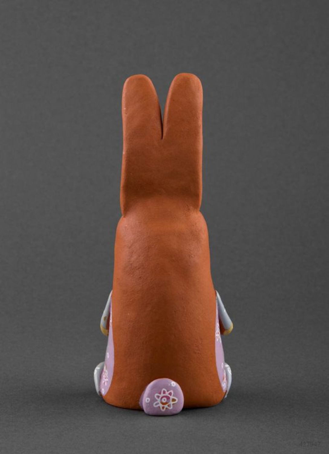 Bunny with corn ceramic figurine  photo 4