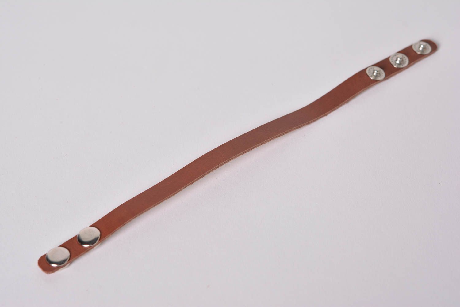 Unusual handmade leather bracelet fashion accessories unisex jewelry gift ideas photo 4
