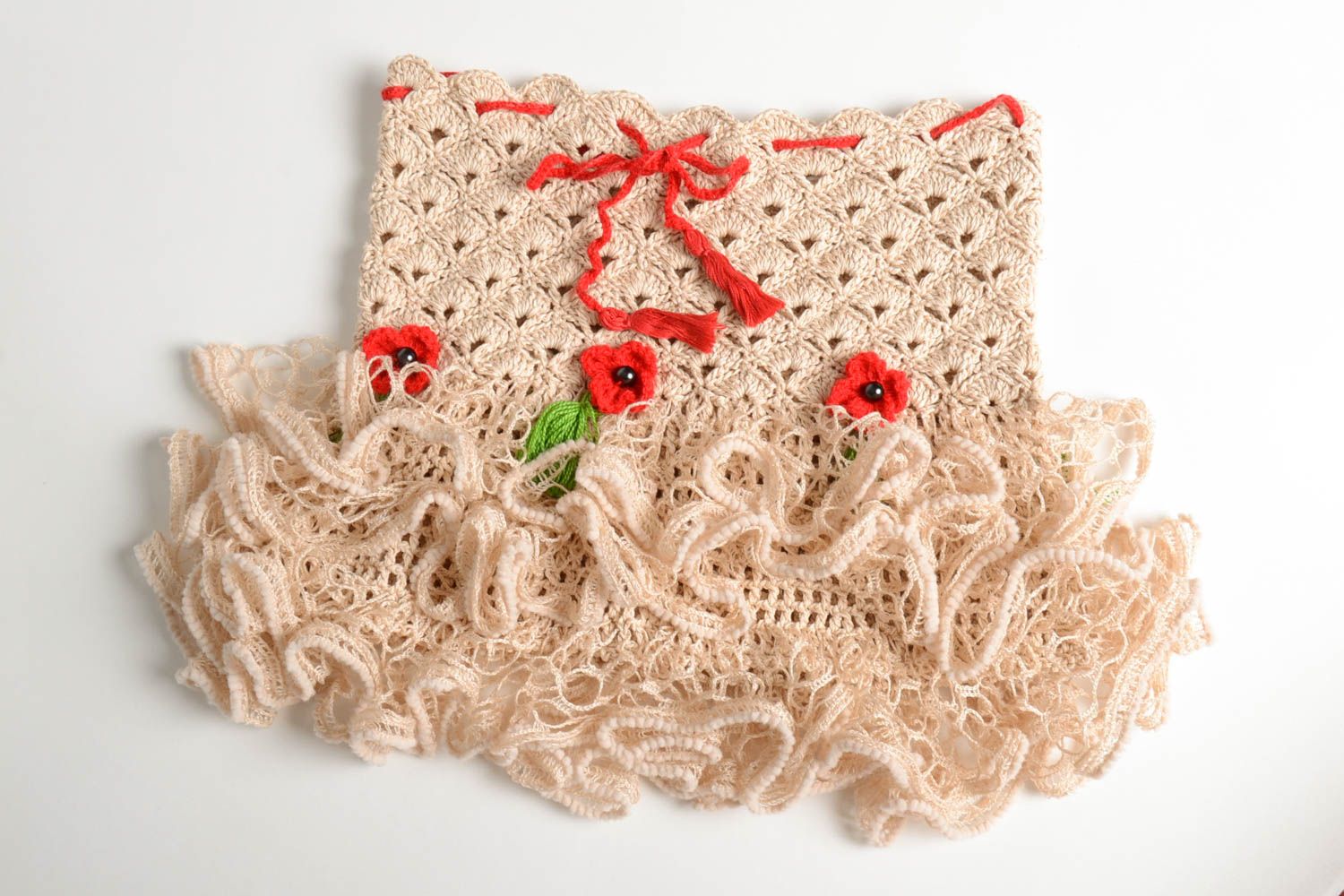 Handmade clothing for kids crochet skirt for girl crochet clothes gifts for girl photo 1
