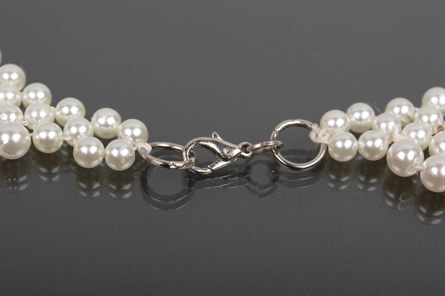 Damen Halskette handgemacht Perlen Halskette Designer Schmuck Frauen Accessoire foto 2