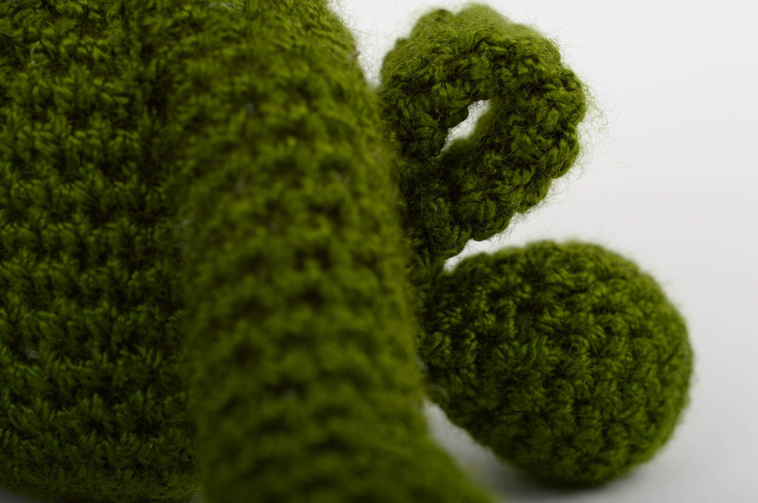 Jouet grenouille Peluche faite main Cadeau enfant tricoté au crochet coton photo 4