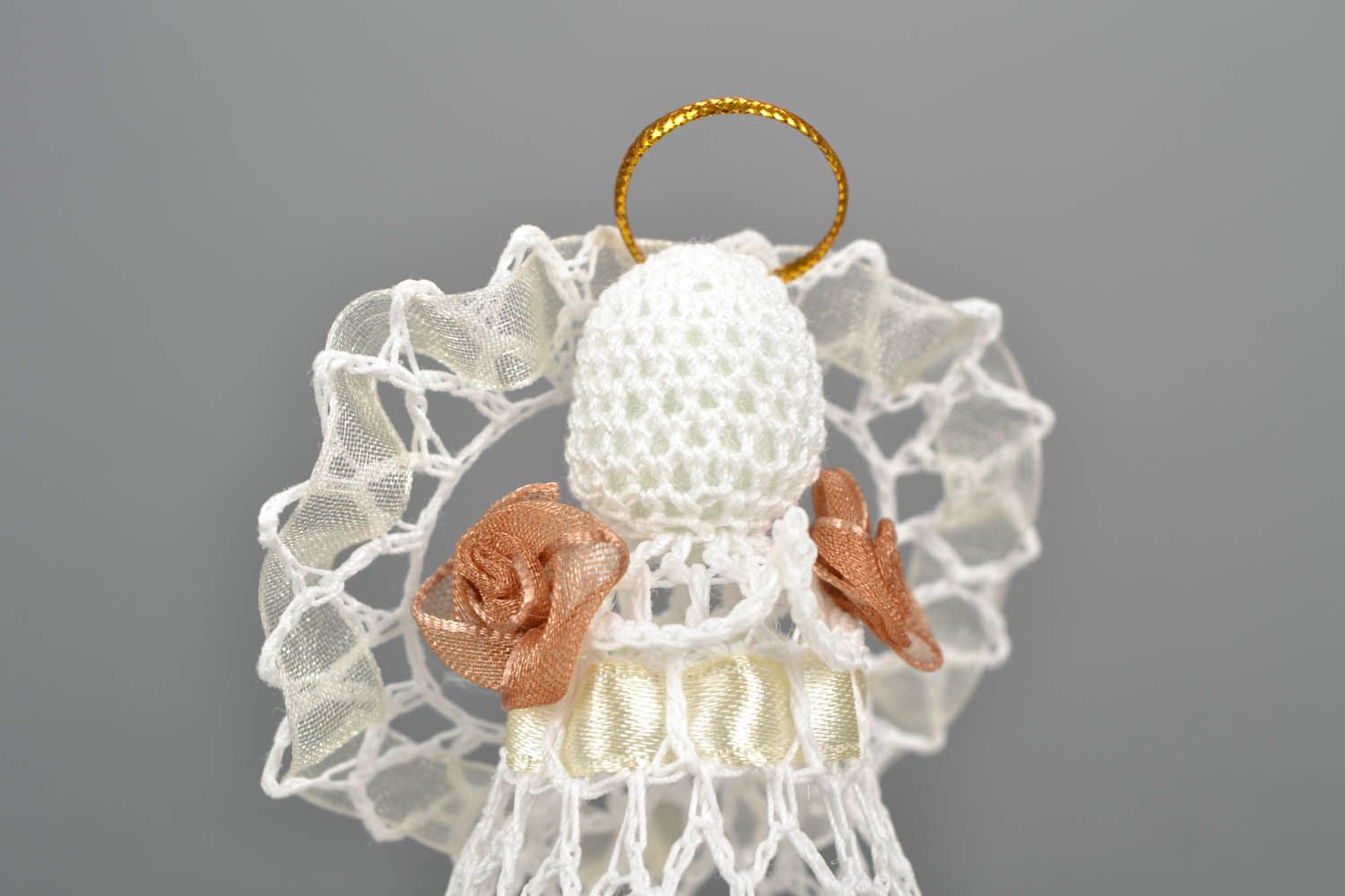 Figurine ange au crochet faite main  photo 2