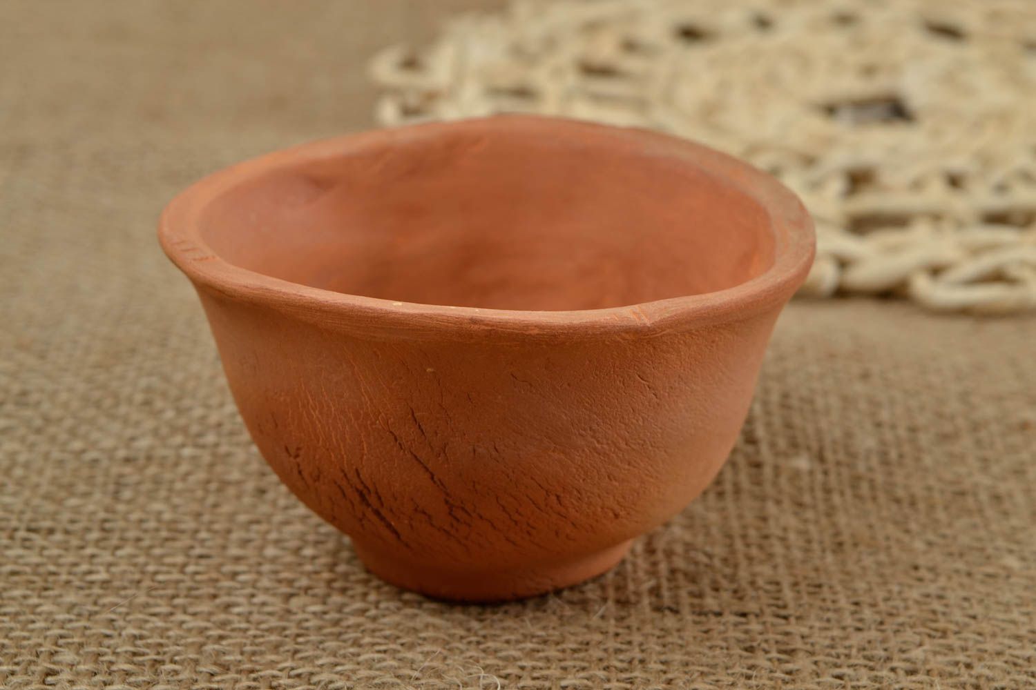 Cuenco de barro artesanal pequeño utensilio de cocina vajilla de cerámica  foto 1