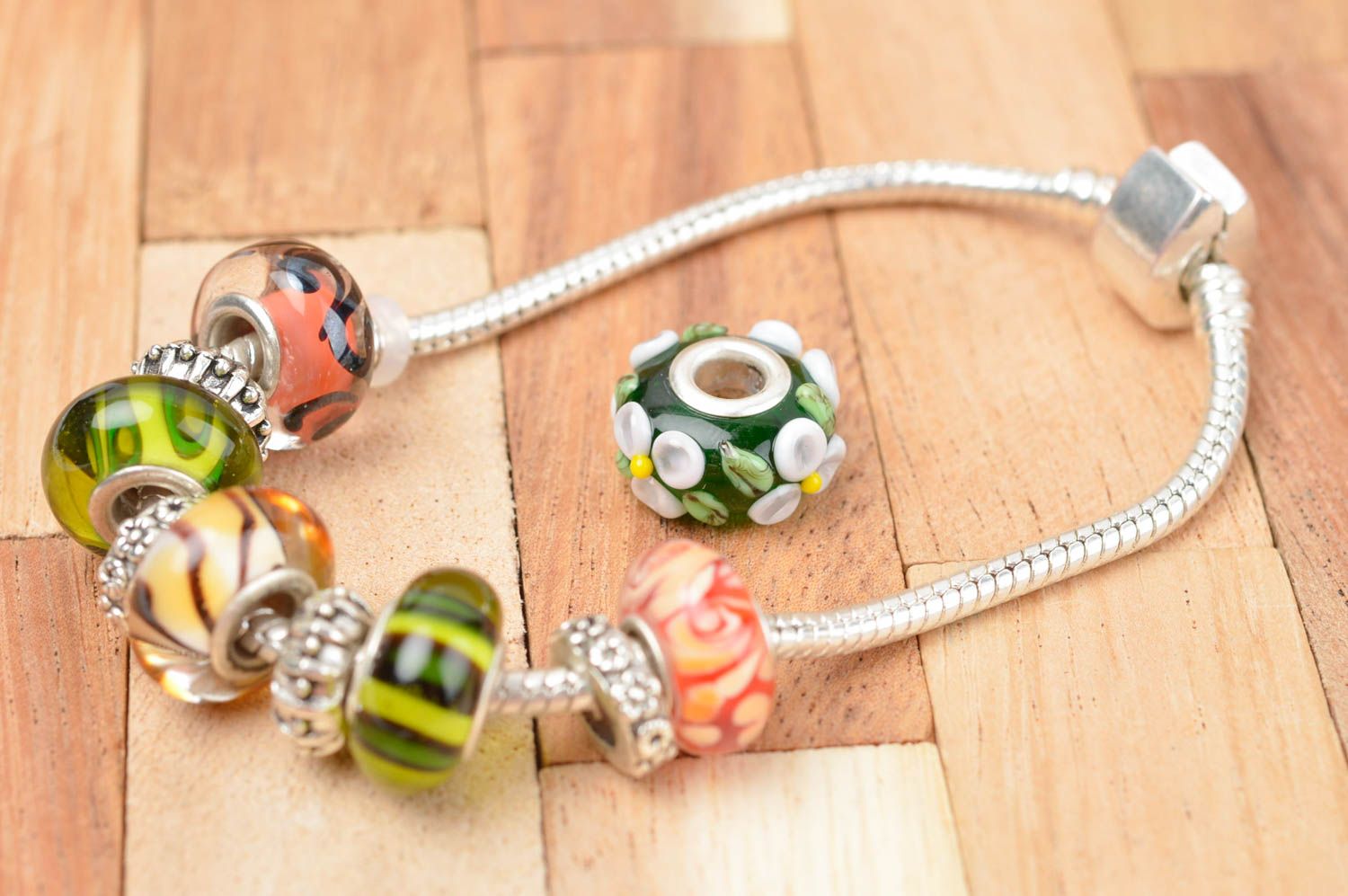 Beautiful handmade jewelry making supplies handmade glass bead art and craft photo 4