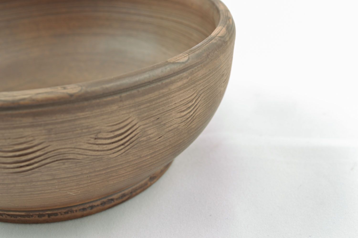 5,5 7 oz brown ceramic serving handmade snack bowl 0,77 lb photo 2
