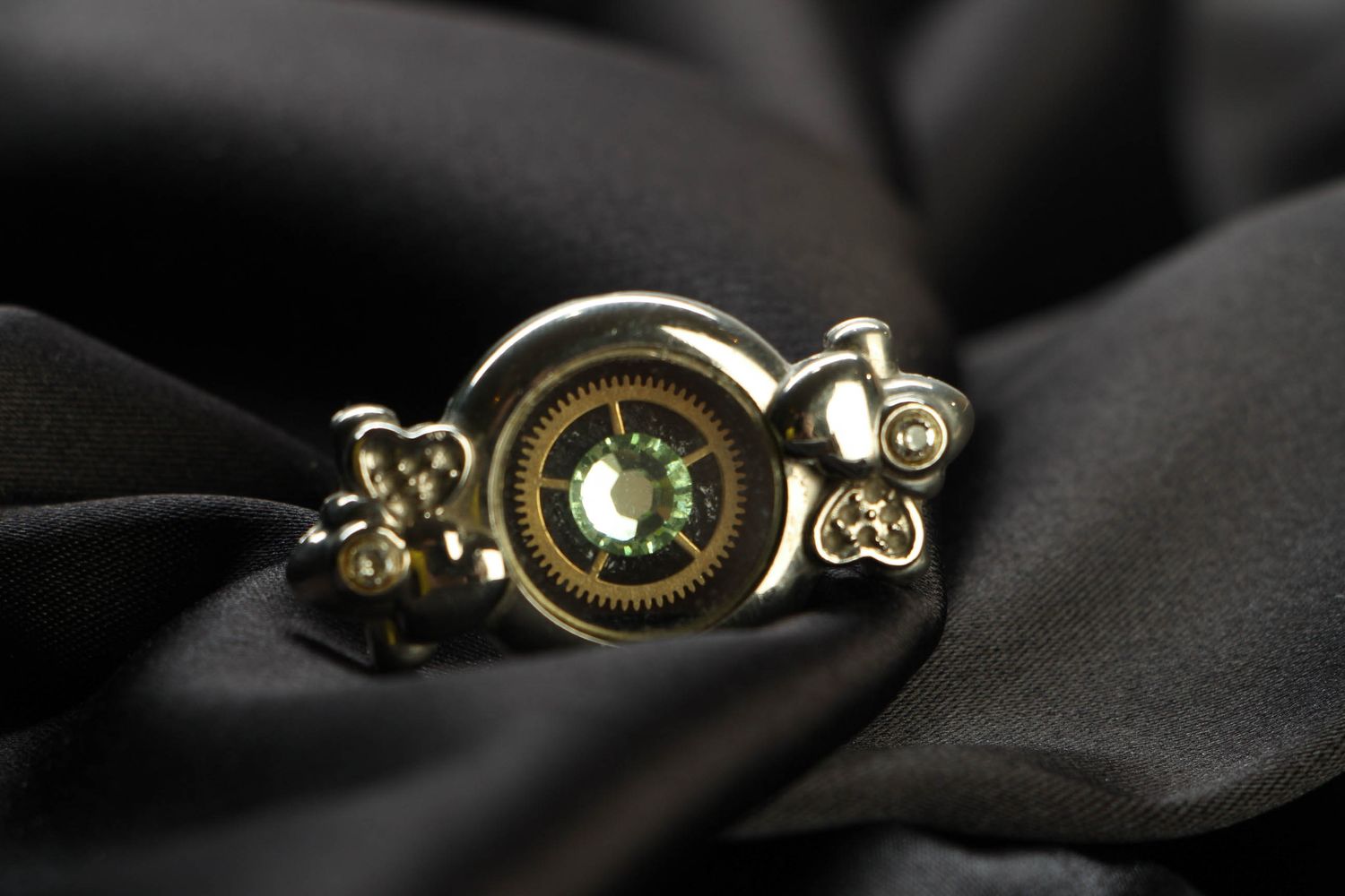 Handmade steampunk ring photo 1