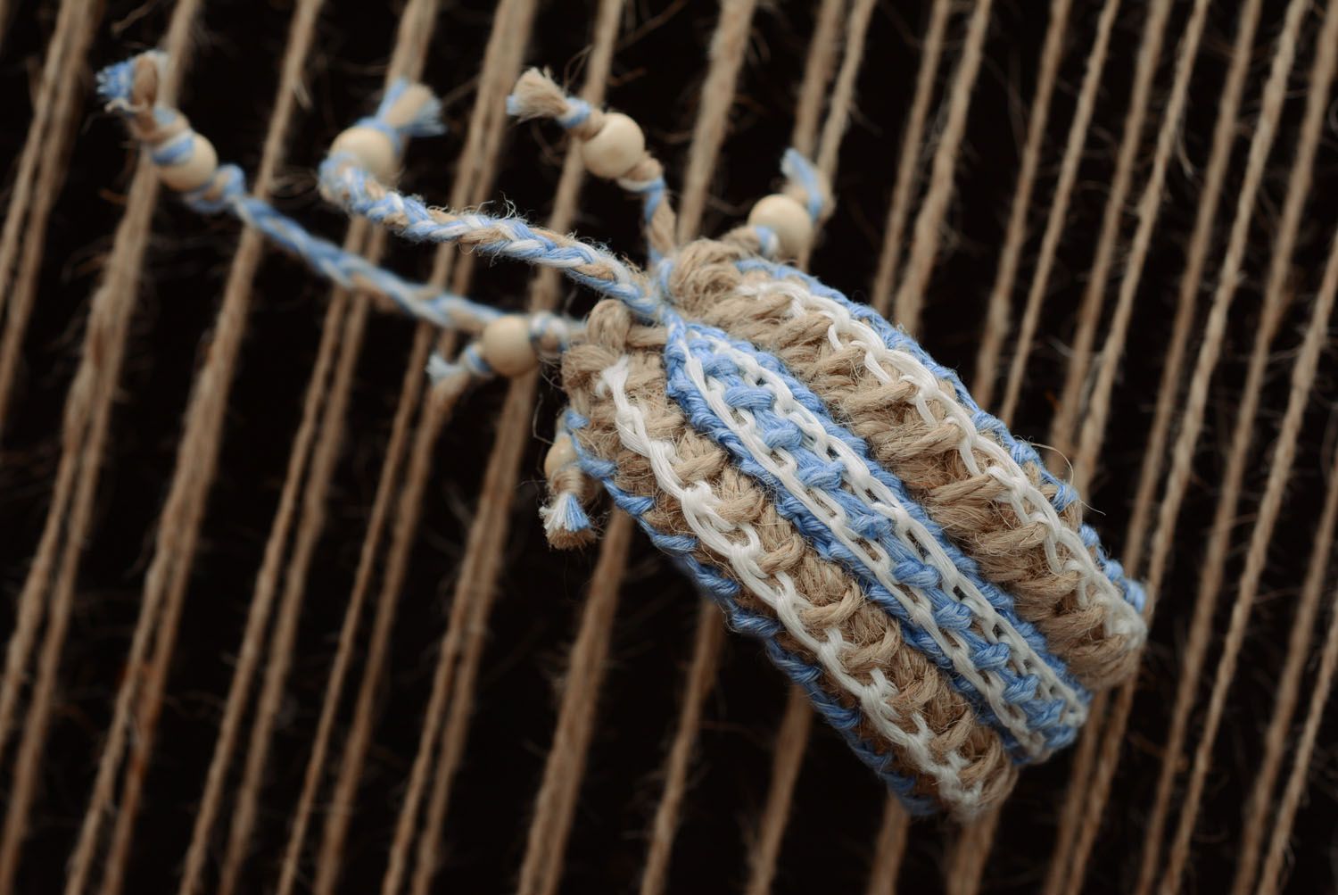 Широкий плетеный браслет фото 3