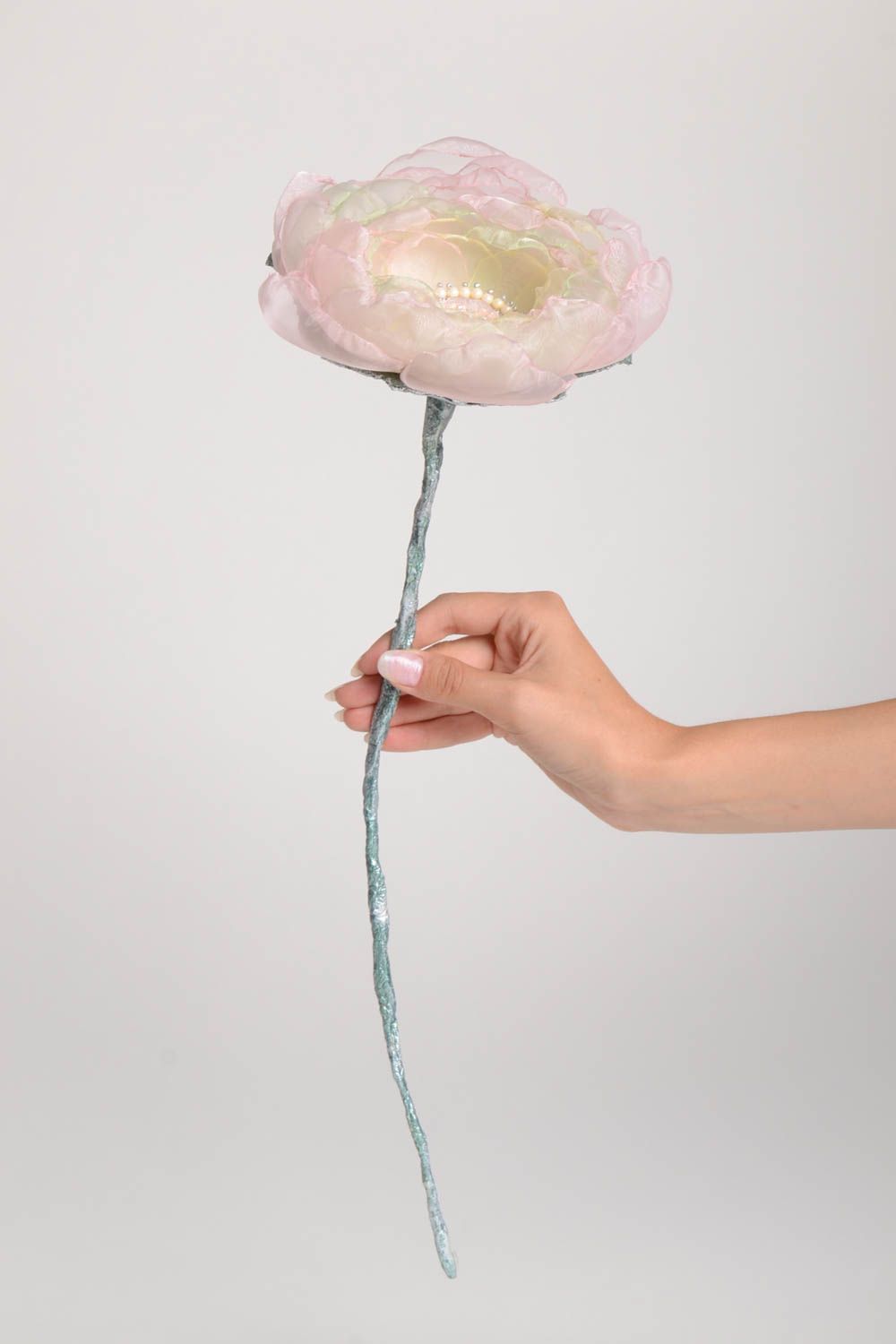 Flor artificial hermosa hecha a mano objeto de decoración adorno para casa foto 2