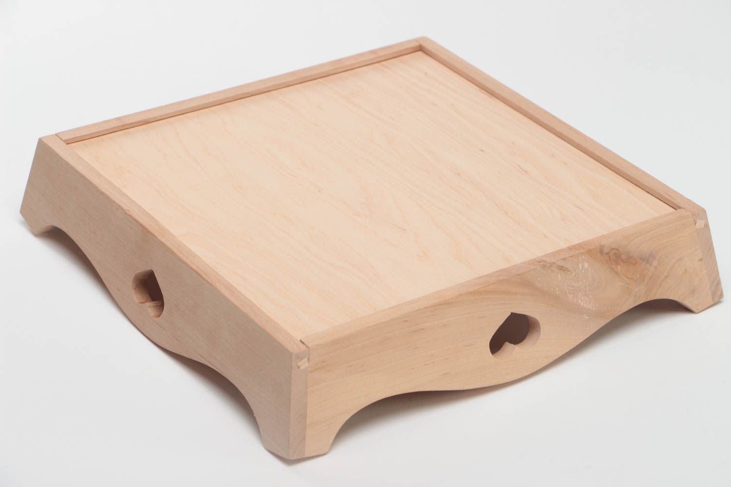 Holz Tablett Rohling zum Bemalen Decoupage Servierplatte handgemacht schön foto 4