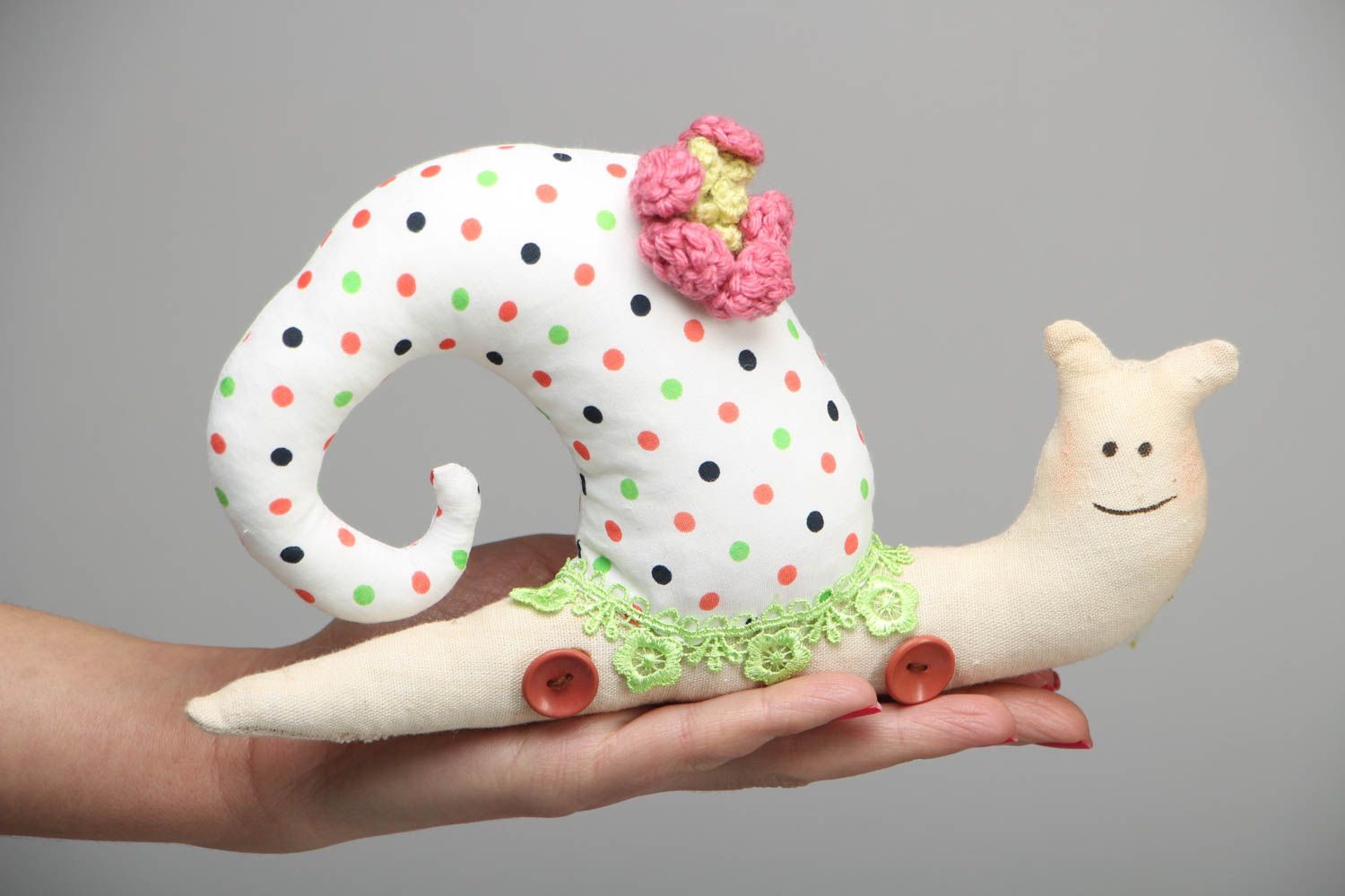 Soft toy for children Snail photo 4