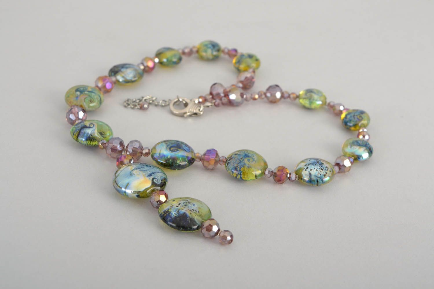 Collier aus Glas Lampwork foto 4