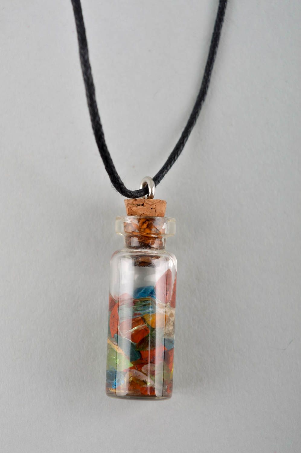 Handmade pendant necklace glass jewelry glass vial necklace gifts for girls photo 5