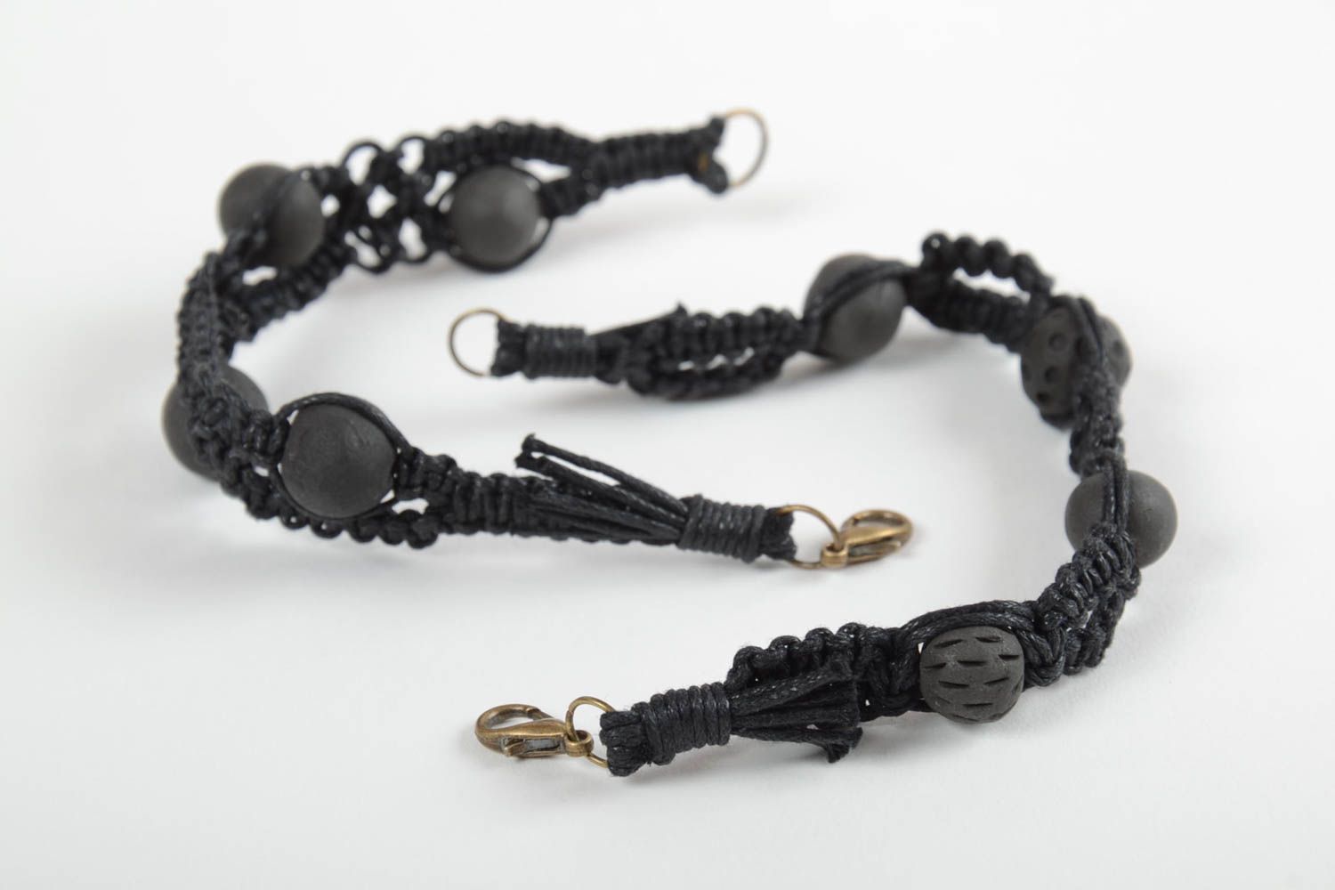 Handmade bracelet beaded bracelet set of 2 items unusual gift handmade accessory photo 4