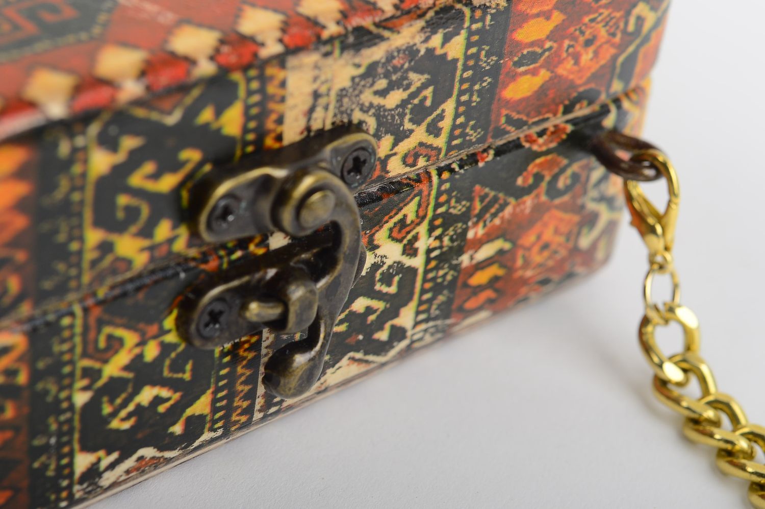 Сумка ручной работы женская сумка расписная деревянная сумка в восточном стиле фото 5