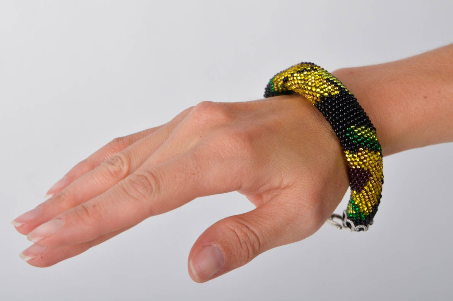 Designer Schmuck handgefertigt Rocailles Armband Frauen Accessoire ausgefallen foto 2
