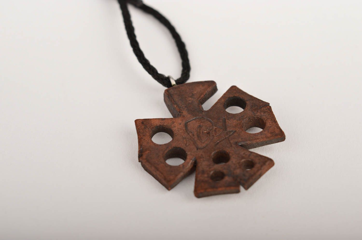 Handmade pendant designer accessory gift ideas clay jewelry beautiful pendant photo 4