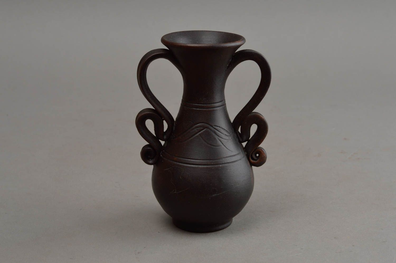 5 oz ceramic vase pitcher with two handles 0,5 lb photo 7