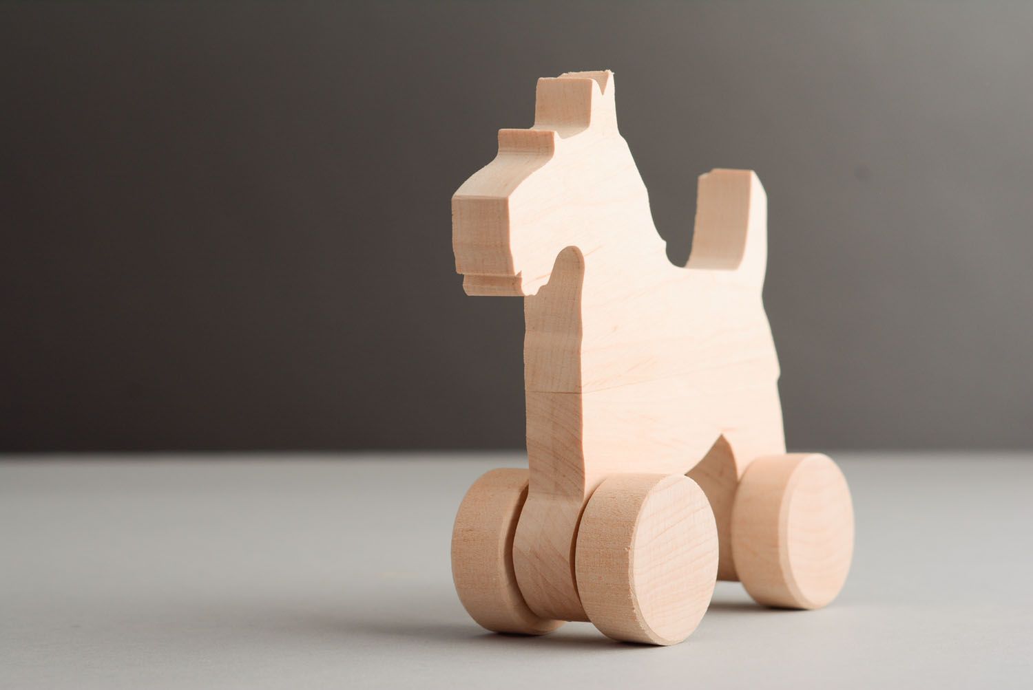 Деревянная игрушка на колесиках Собачка фото 2