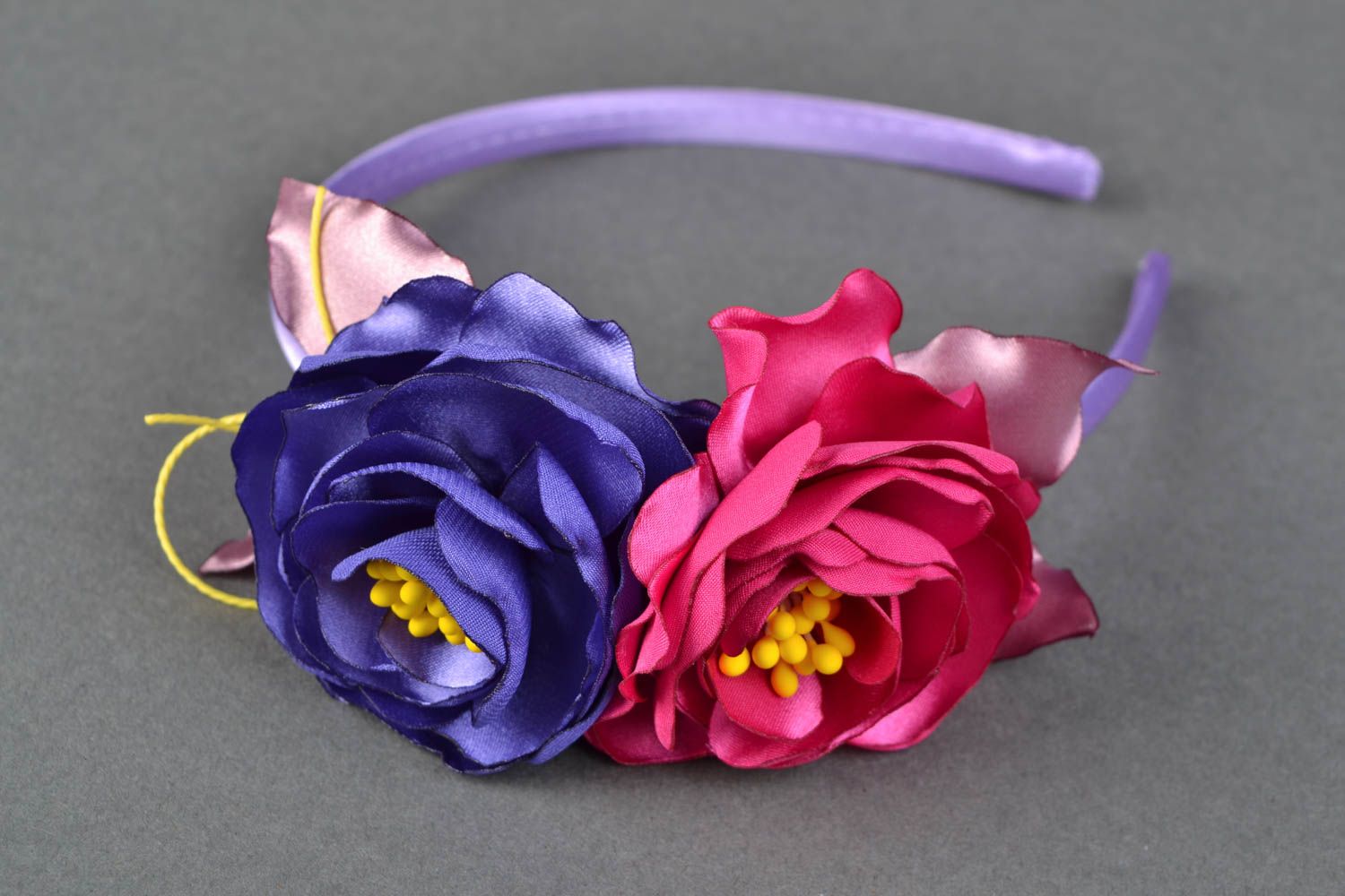 Beautiful bright floral headband photo 2