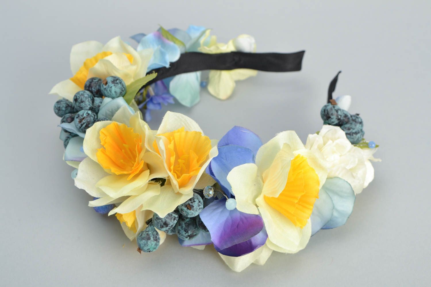 Handmade headband Summer Bouquet photo 3