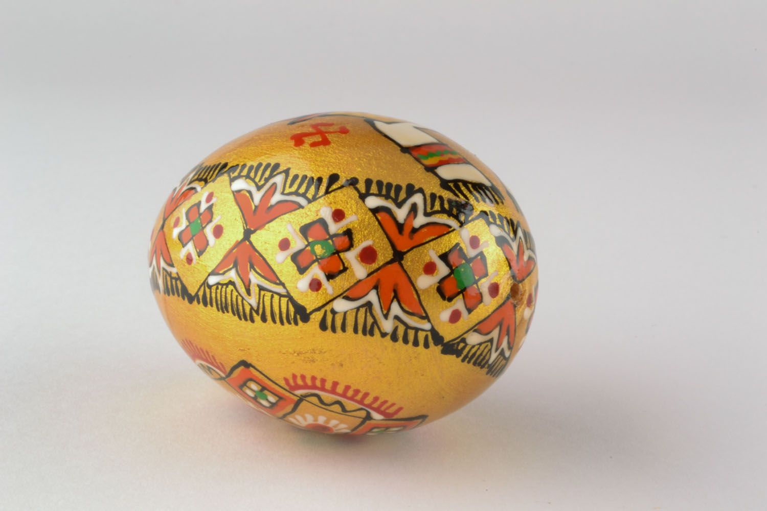 Wooden painted egg Easter Holiday photo 4