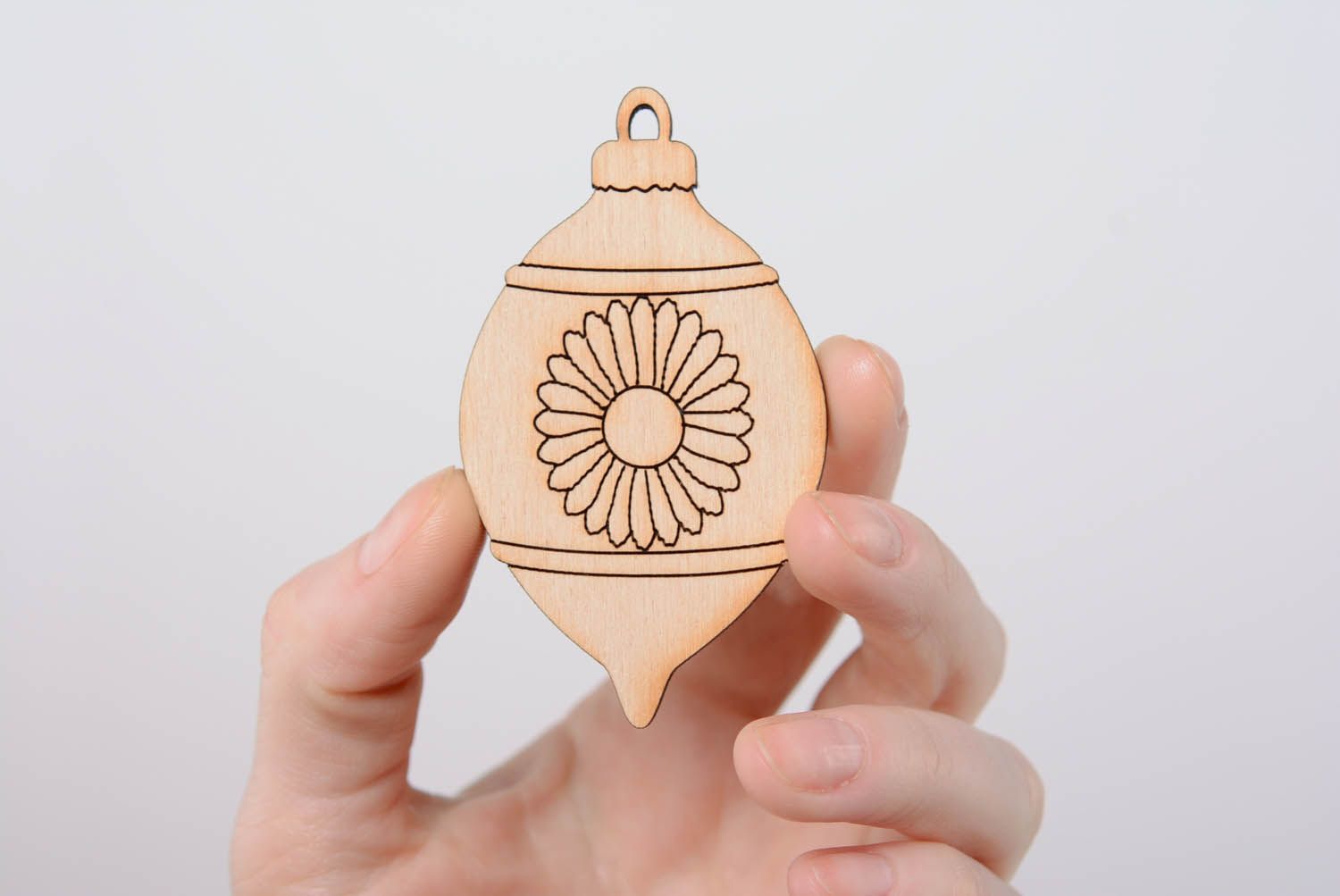 Unusual blank for painting Christmas Tree Decoration photo 4