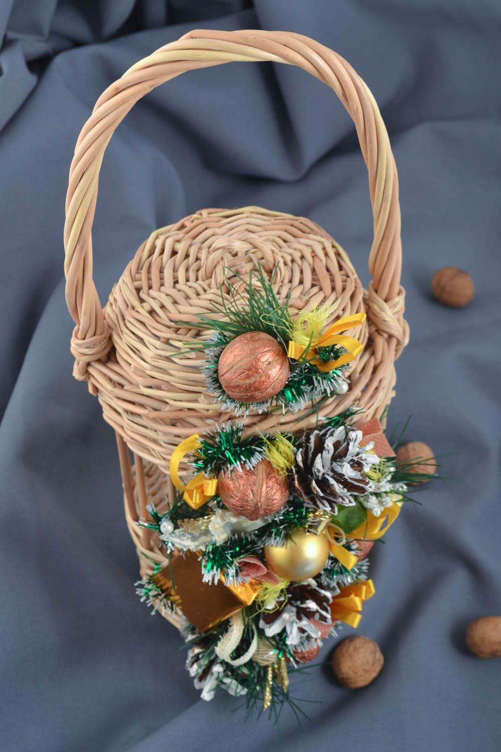 Unusual handmade woven basket designer Easter basket ideas gift ideas photo 1