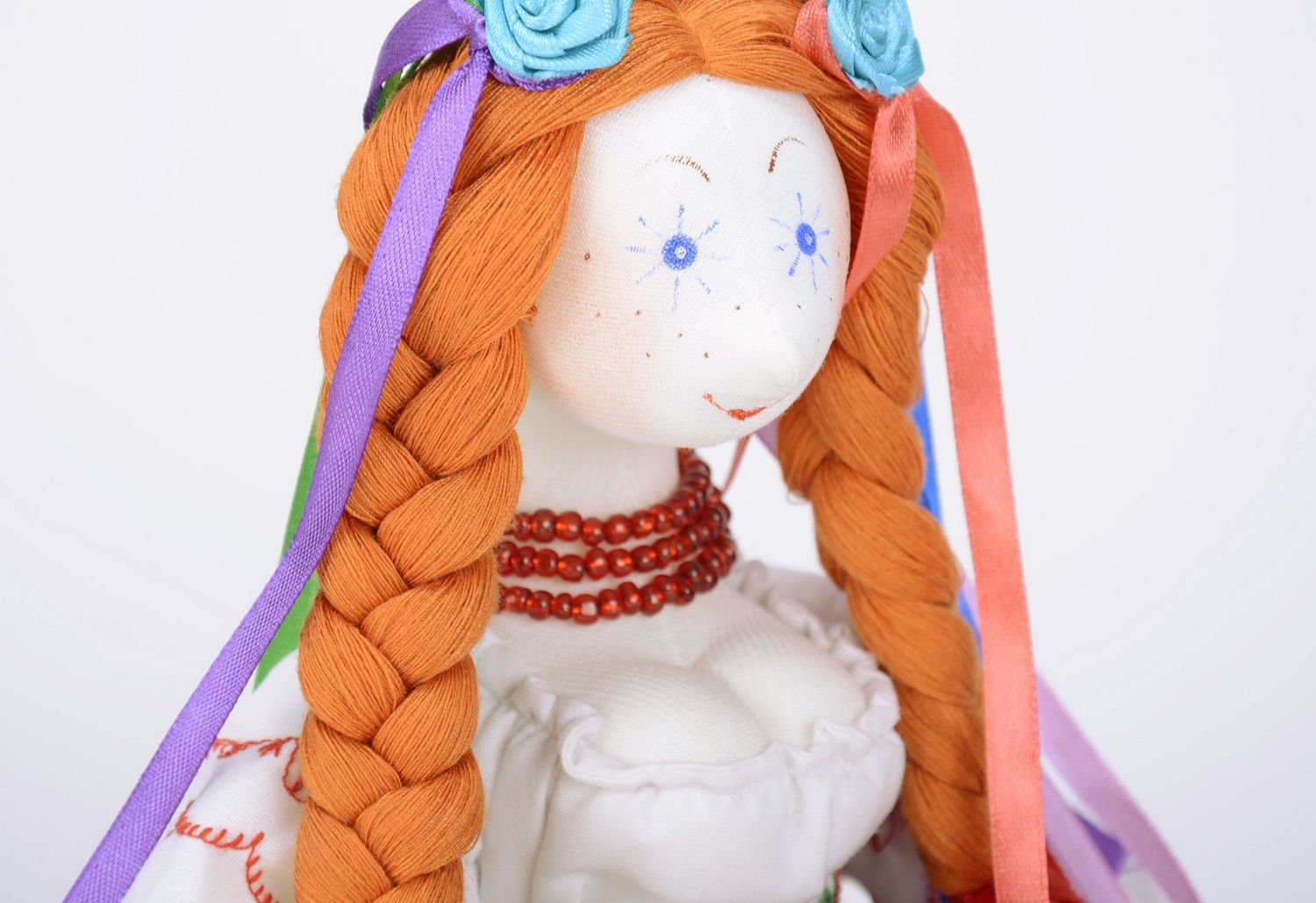 Fabric doll Ukrainian girl Odarka photo 2
