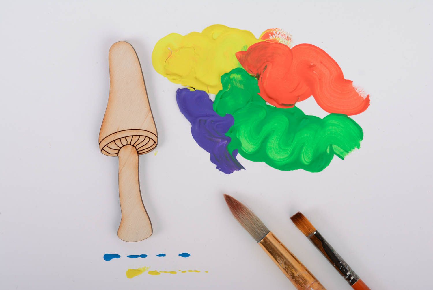 Blank for painting with magnet Mushroom photo 1