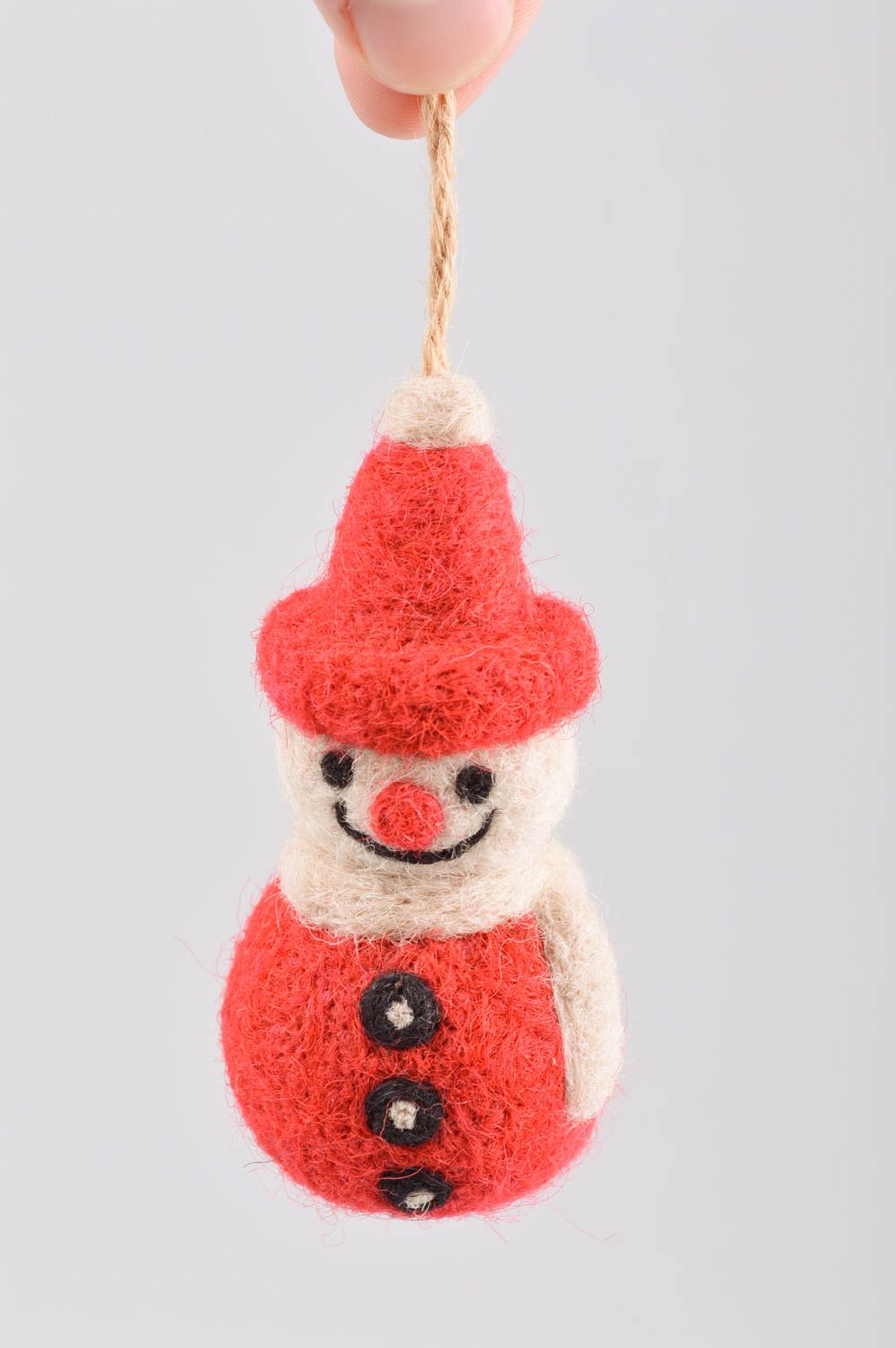 Muñeco de fieltro hecho a mano juguete original regalo especial Muñeco de nieve foto 5